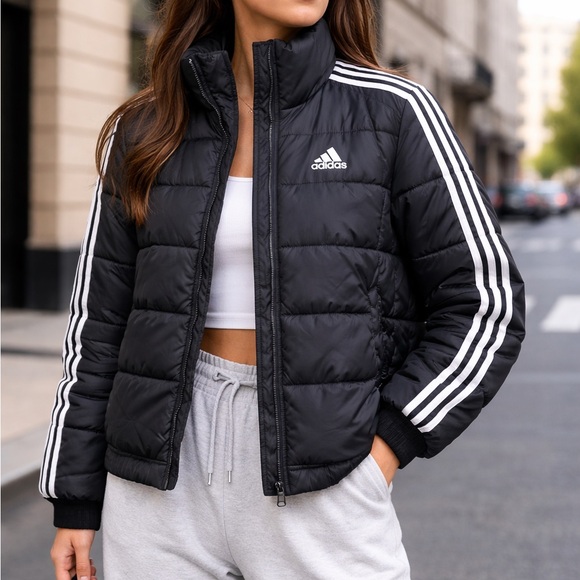 adidas Jackets & Blazers - Adidas Puffer Jacket | Full Zip | Unisex | See Measurements, sporty, spring